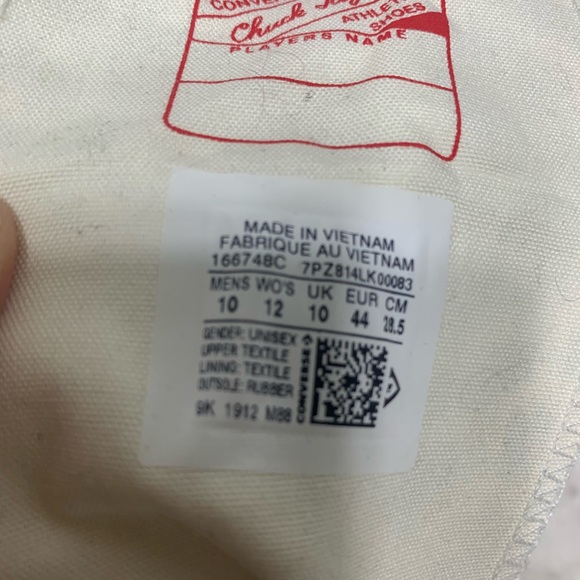 Converse Chuck 70s Hi Logo PLay Sneakers sz 12 woman’s - Picture 7 of 7